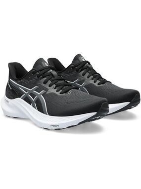 Asics Black and White Women's Running Shoes